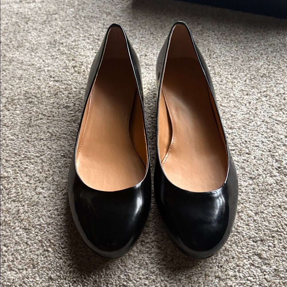 J. Crew Women's Glossy Black Flats - Picture 7 of 8